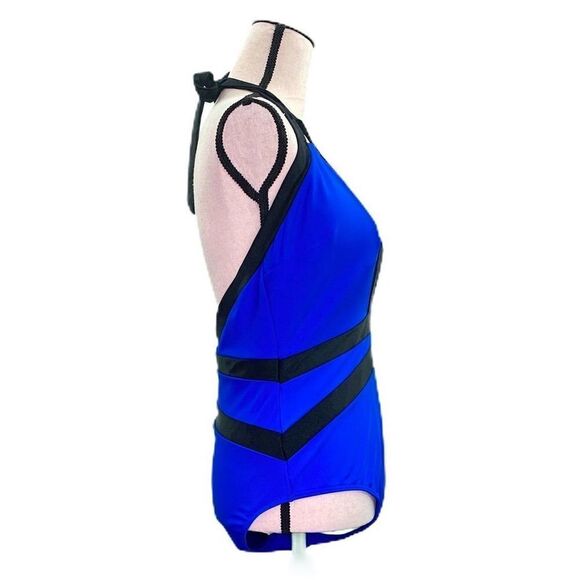 TED Baker Ralinda Halter One-Piece Swimsuit Sz 12 - Picture 5 of 11